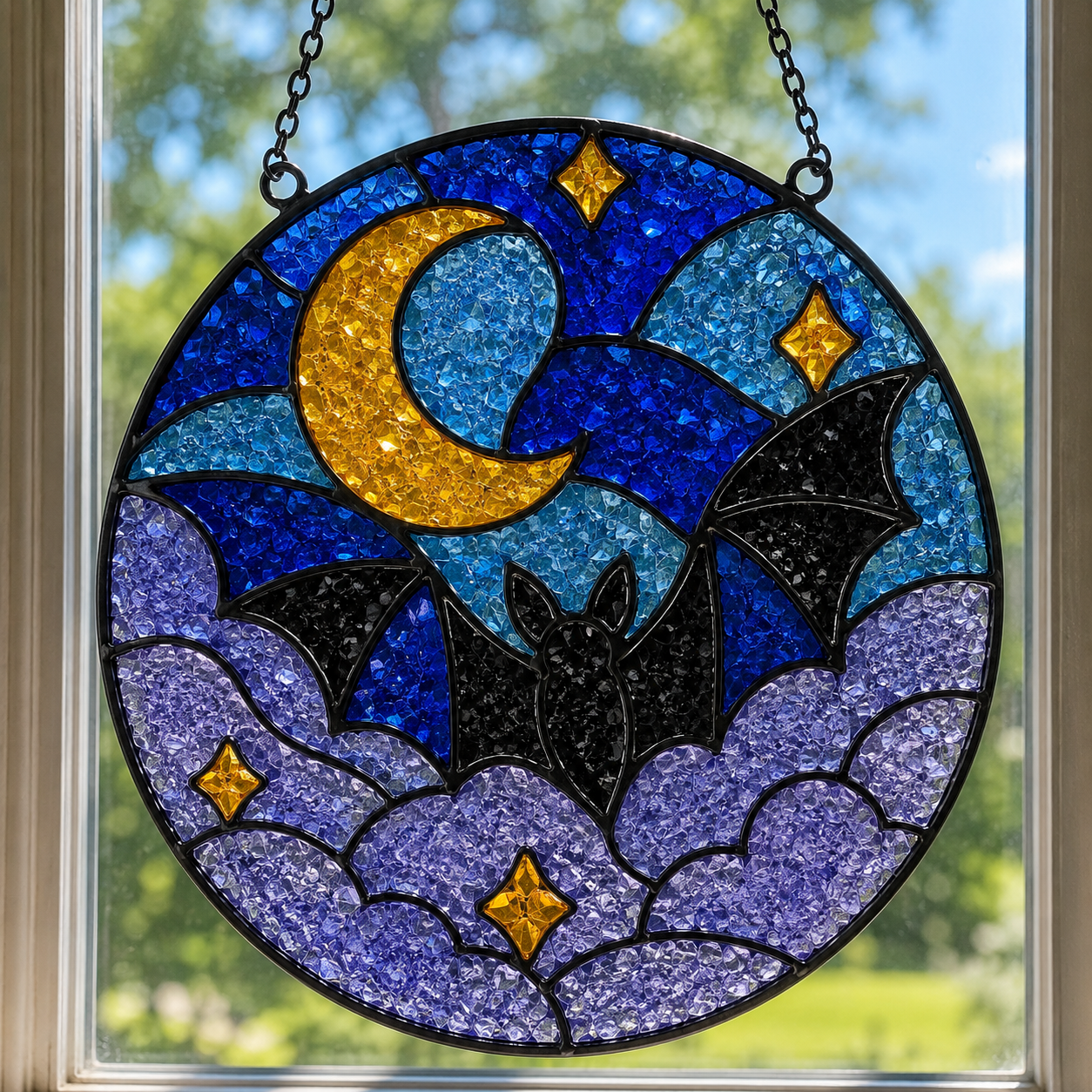 9/13/2026 - Sunday @ 1:00 pm ✨ 🌈Faux Stained Glass Suncatcher Workshop! 🌈✨
