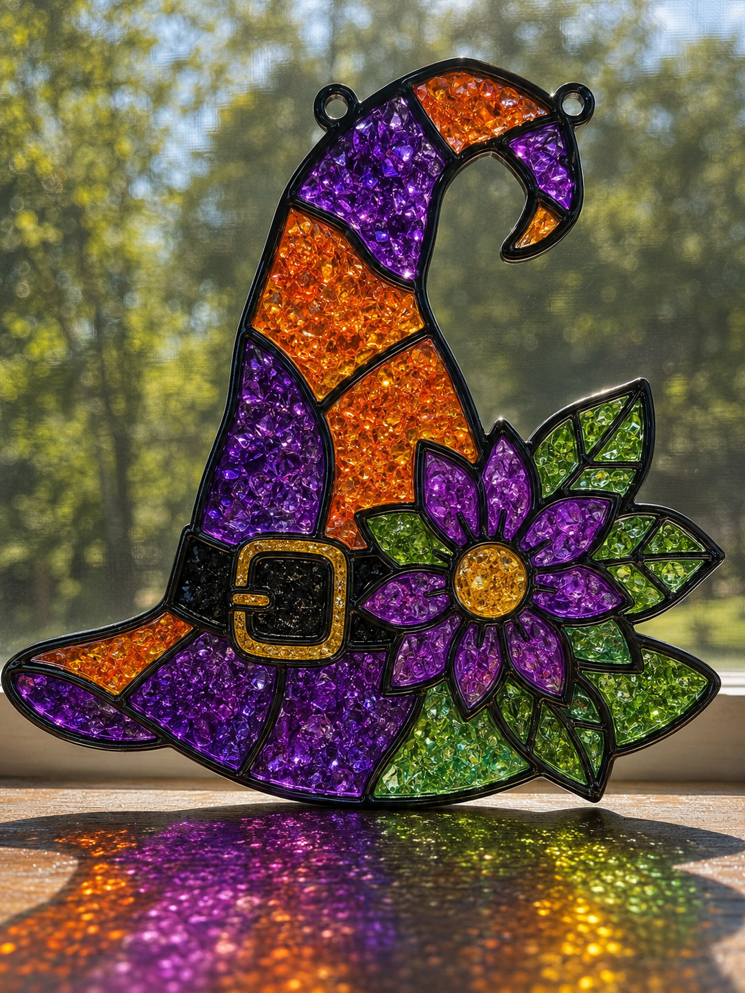 9/13/2026 - Sunday @ 1:00 pm ✨ 🌈Faux Stained Glass Suncatcher Workshop! 🌈✨
