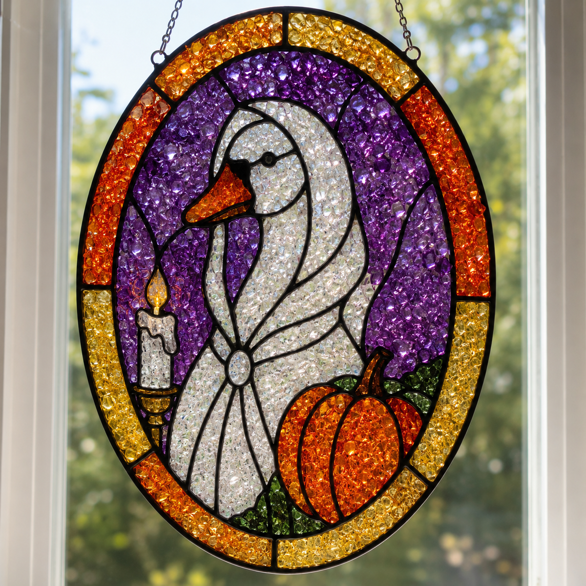 9/13/2026 - Sunday @ 1:00 pm ✨ 🌈Faux Stained Glass Suncatcher Workshop! 🌈✨