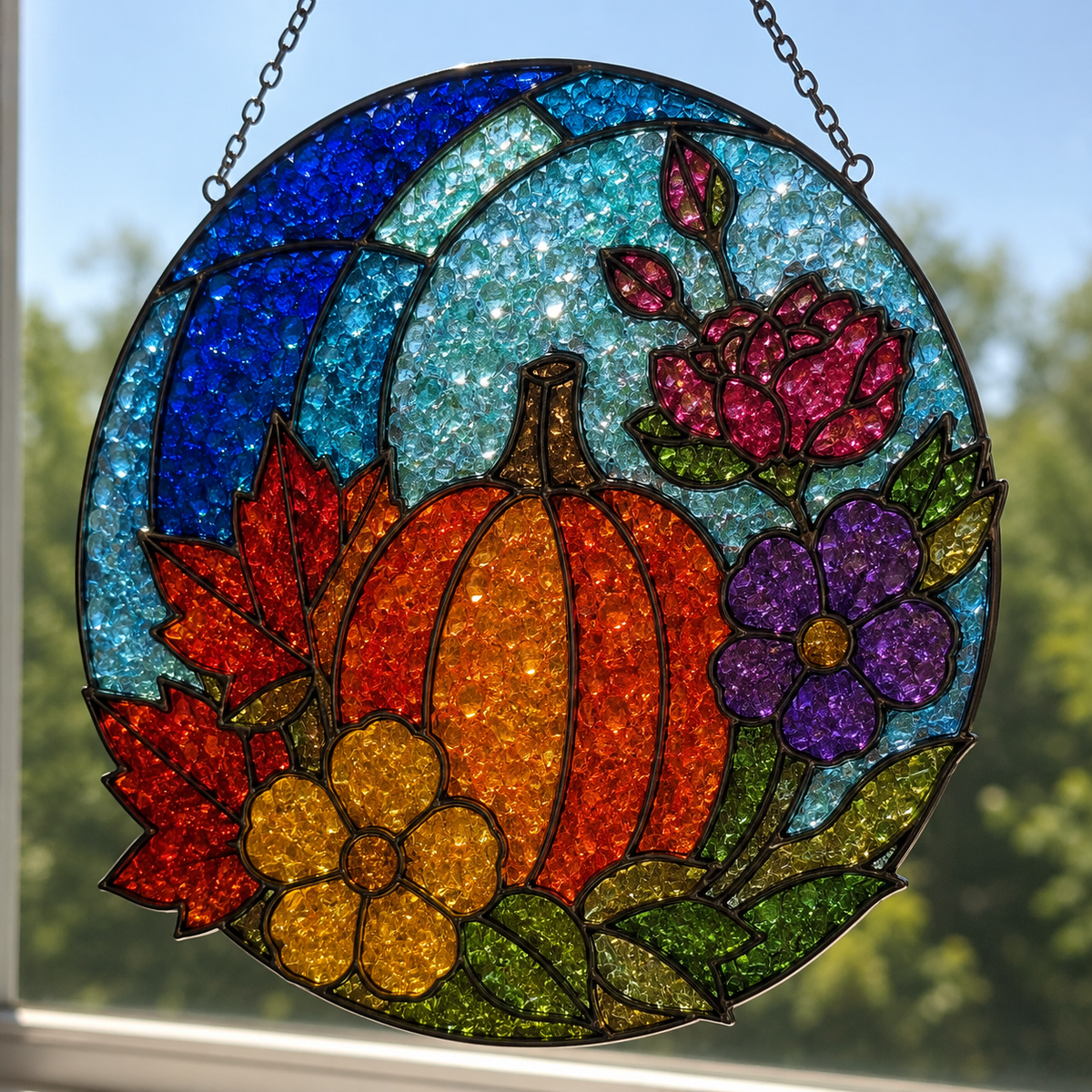 9/13/2026 - Sunday @ 1:00 pm ✨ 🌈Faux Stained Glass Suncatcher Workshop! 🌈✨