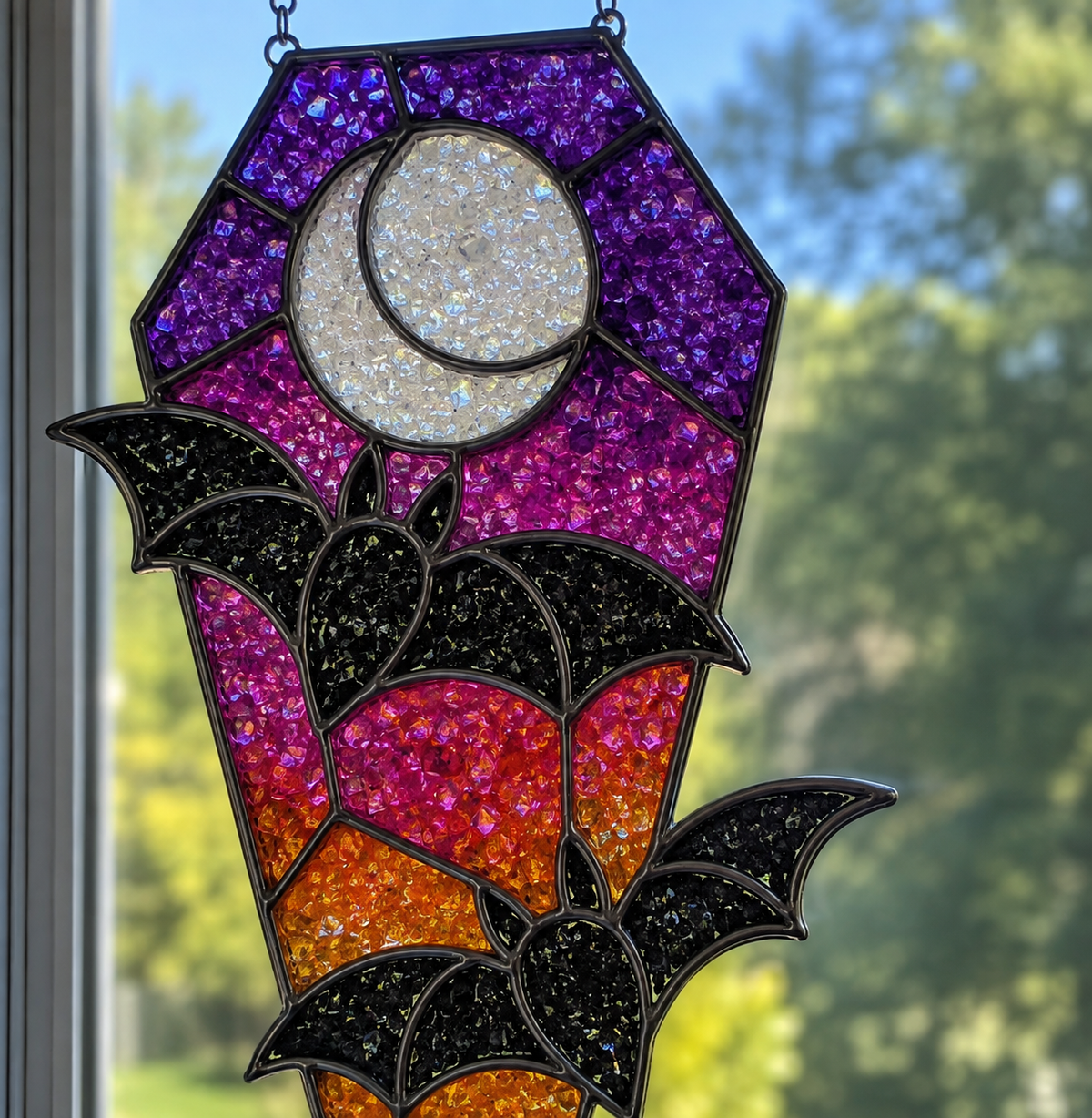 9/13/2026 - Sunday @ 1:00 pm ✨ 🌈Faux Stained Glass Suncatcher Workshop! 🌈✨