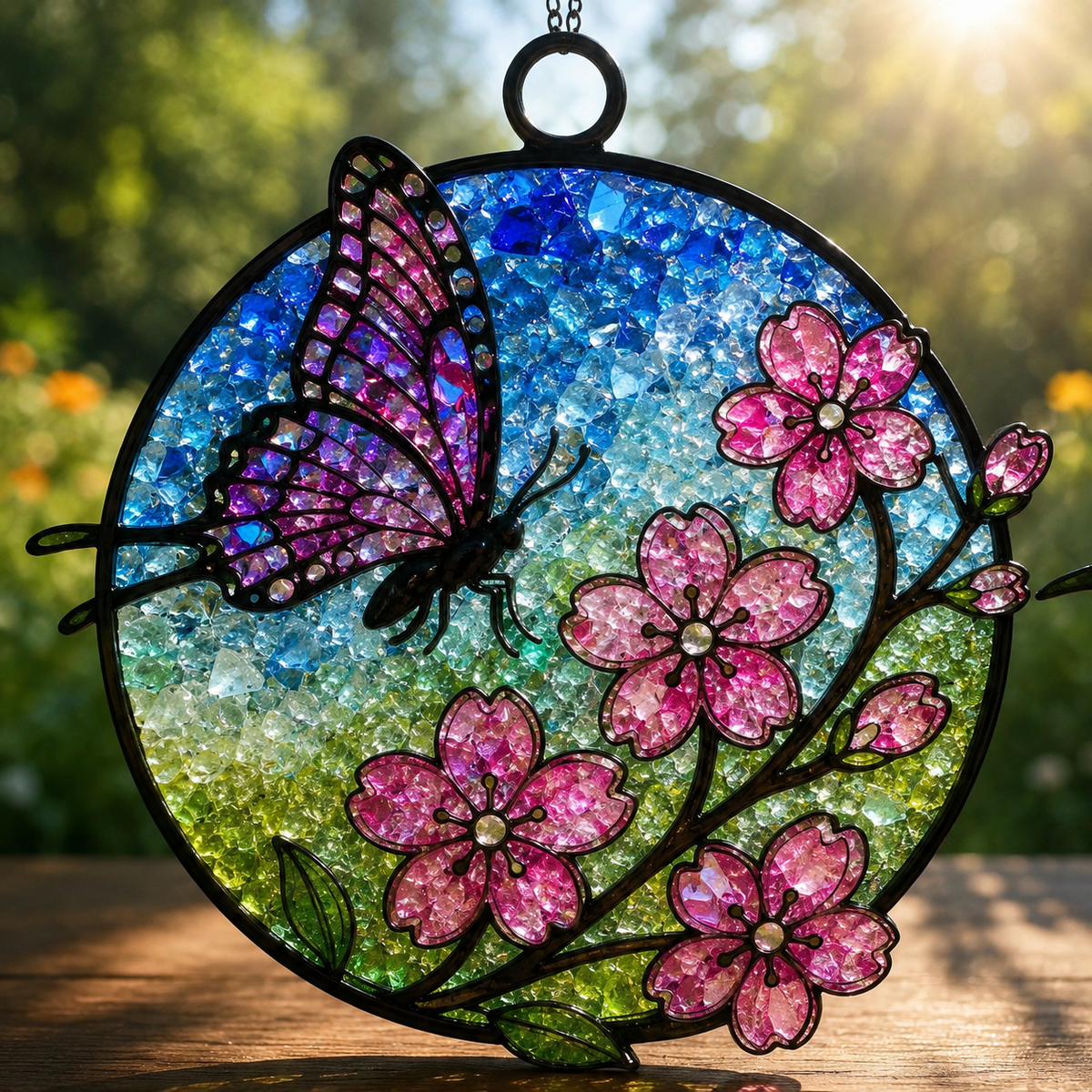9/13/2026 - Sunday @ 1:00 pm ✨ 🌈Faux Stained Glass Suncatcher Workshop! 🌈✨