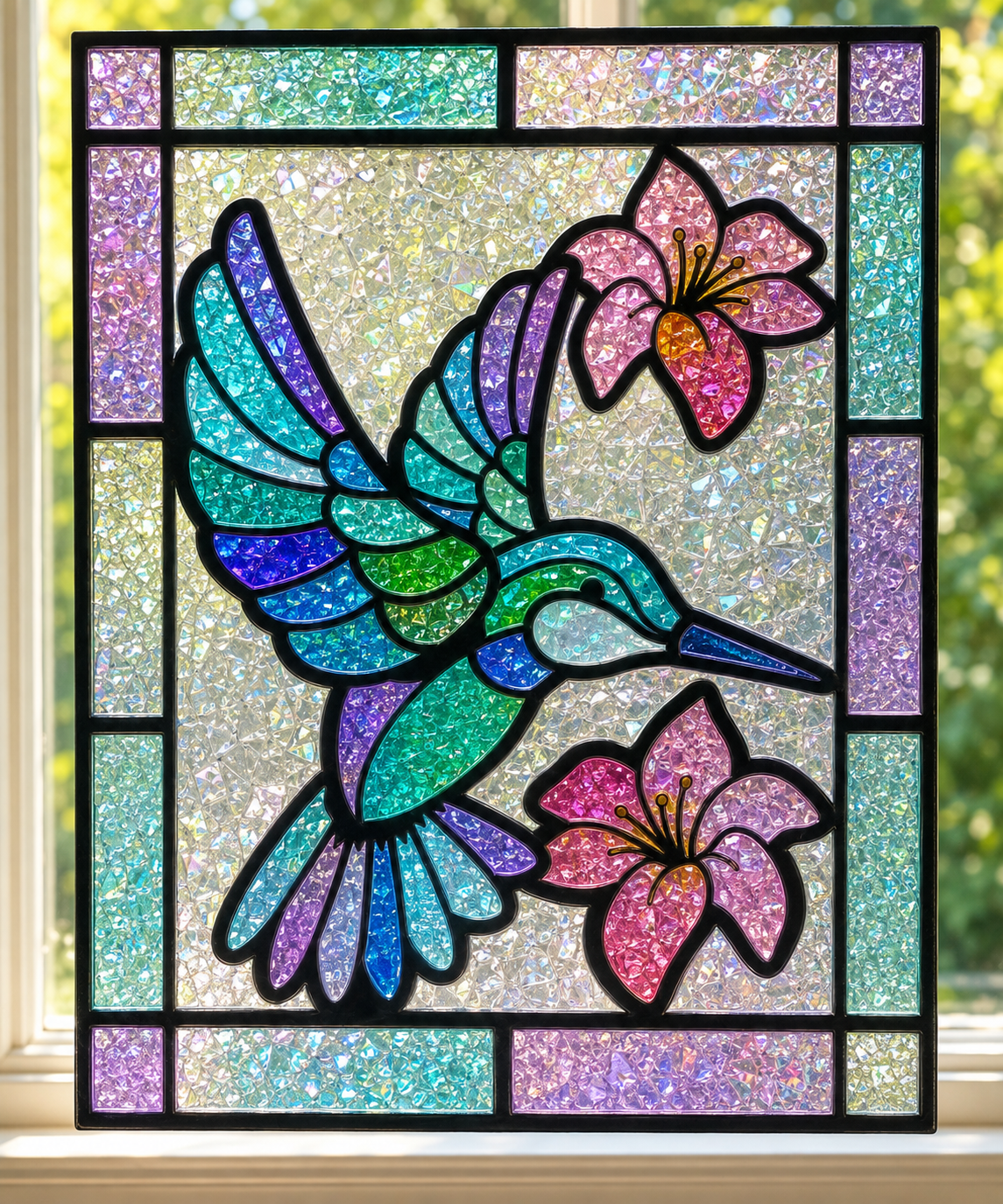 9/13/2026 - Sunday @ 1:00 pm ✨ 🌈Faux Stained Glass Suncatcher Workshop! 🌈✨