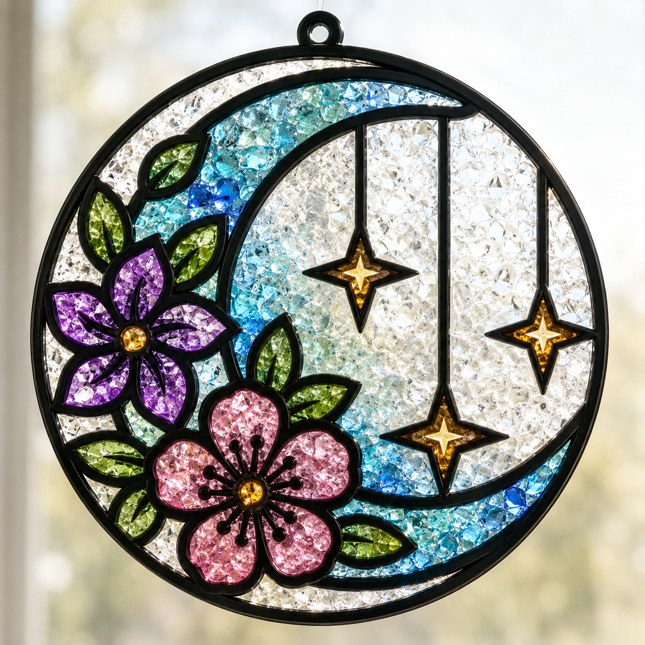 9/13/2026 - Sunday @ 1:00 pm ✨ 🌈Faux Stained Glass Suncatcher Workshop! 🌈✨