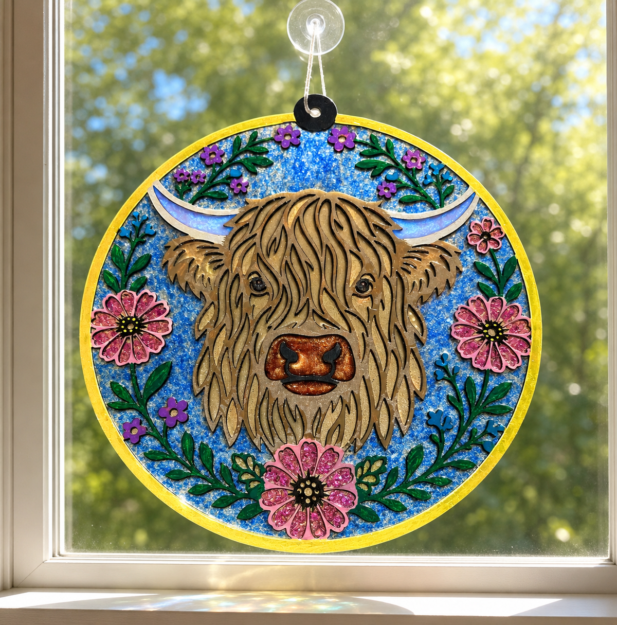 9/13/2026 - Sunday @ 1:00 pm ✨ 🌈Faux Stained Glass Suncatcher Workshop! 🌈✨