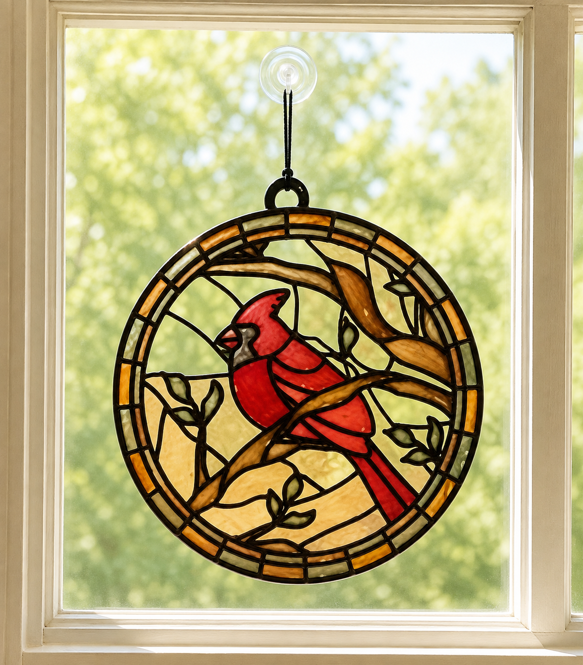 9/13/2026 - Sunday @ 1:00 pm ✨ 🌈Faux Stained Glass Suncatcher Workshop! 🌈✨
