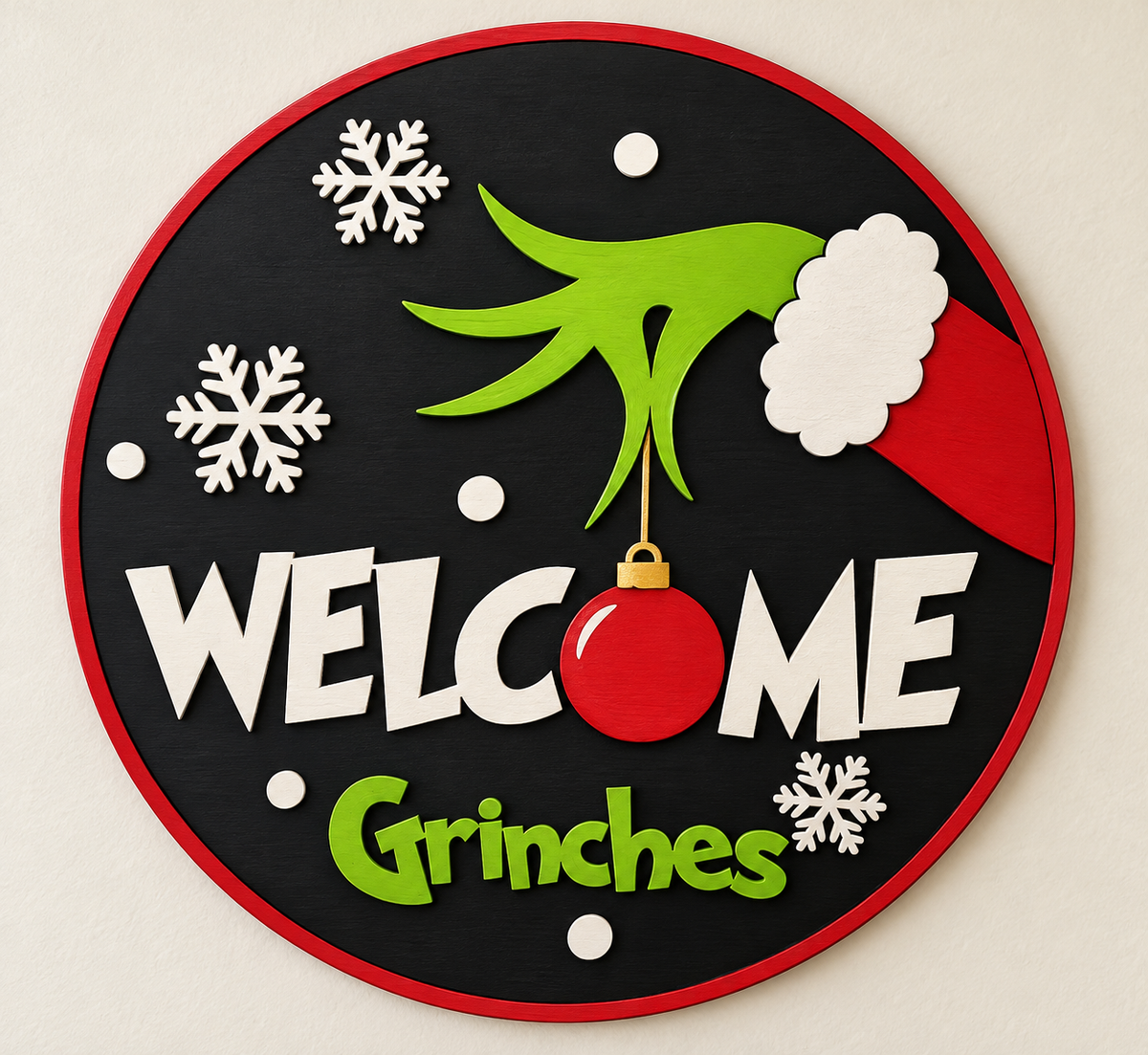 10/29/26 - Thursday - 5:30 p.m.  🎄🖌️ Sleigh Your Front Door: Christmas 3D Door Hanger Painting Party!🎄🖌️