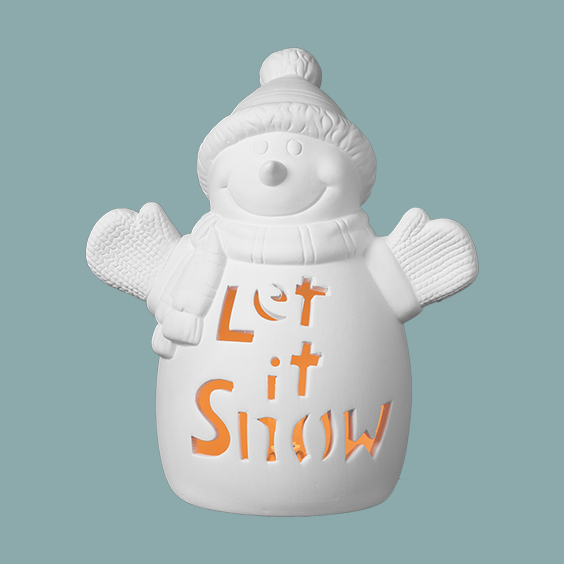 Let it Snow Snowman Lantern