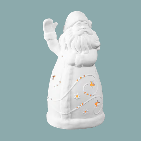 Holly Jolly Santa Lantern