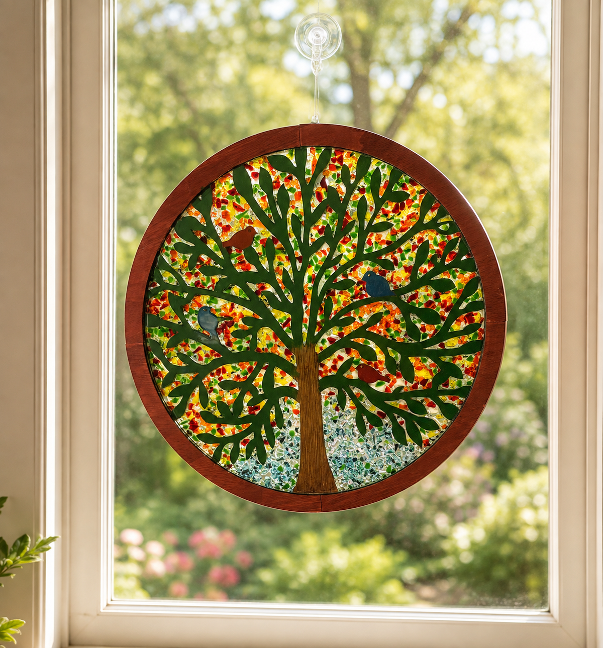 9/13/2026 - Sunday @ 1:00 pm ✨ 🌈Faux Stained Glass Suncatcher Workshop! 🌈✨