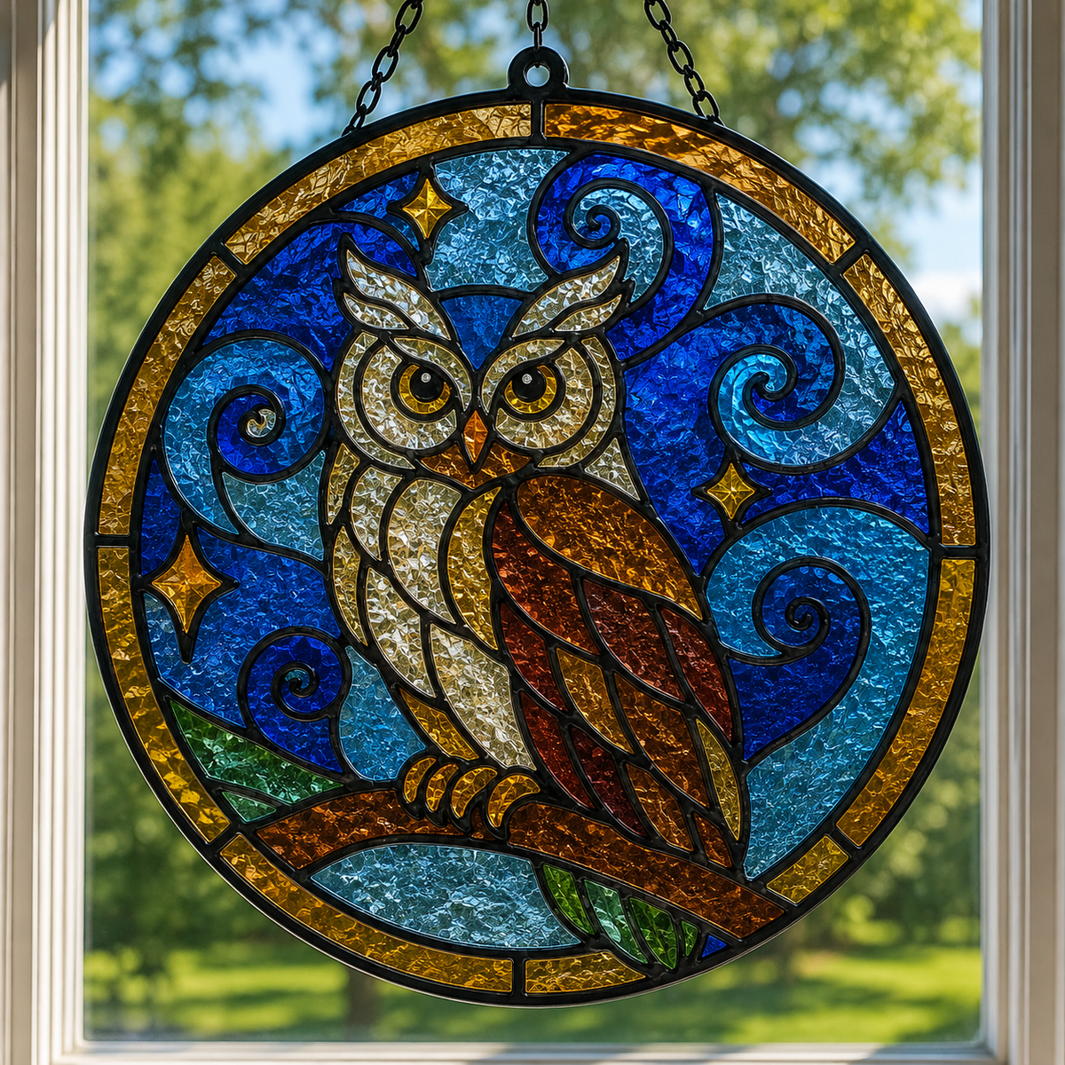 9/13/2026 - Sunday @ 1:00 pm ✨ 🌈Faux Stained Glass Suncatcher Workshop! 🌈✨