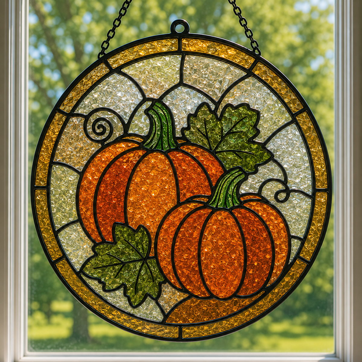 9/13/2026 - Sunday @ 1:00 pm ✨ 🌈Faux Stained Glass Suncatcher Workshop! 🌈✨