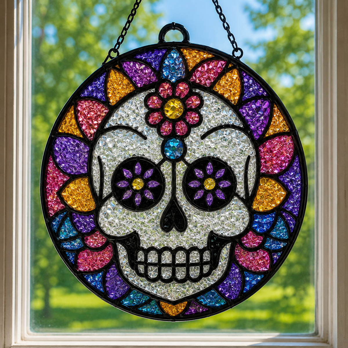 9/13/2026 - Sunday @ 1:00 pm ✨ 🌈Faux Stained Glass Suncatcher Workshop! 🌈✨